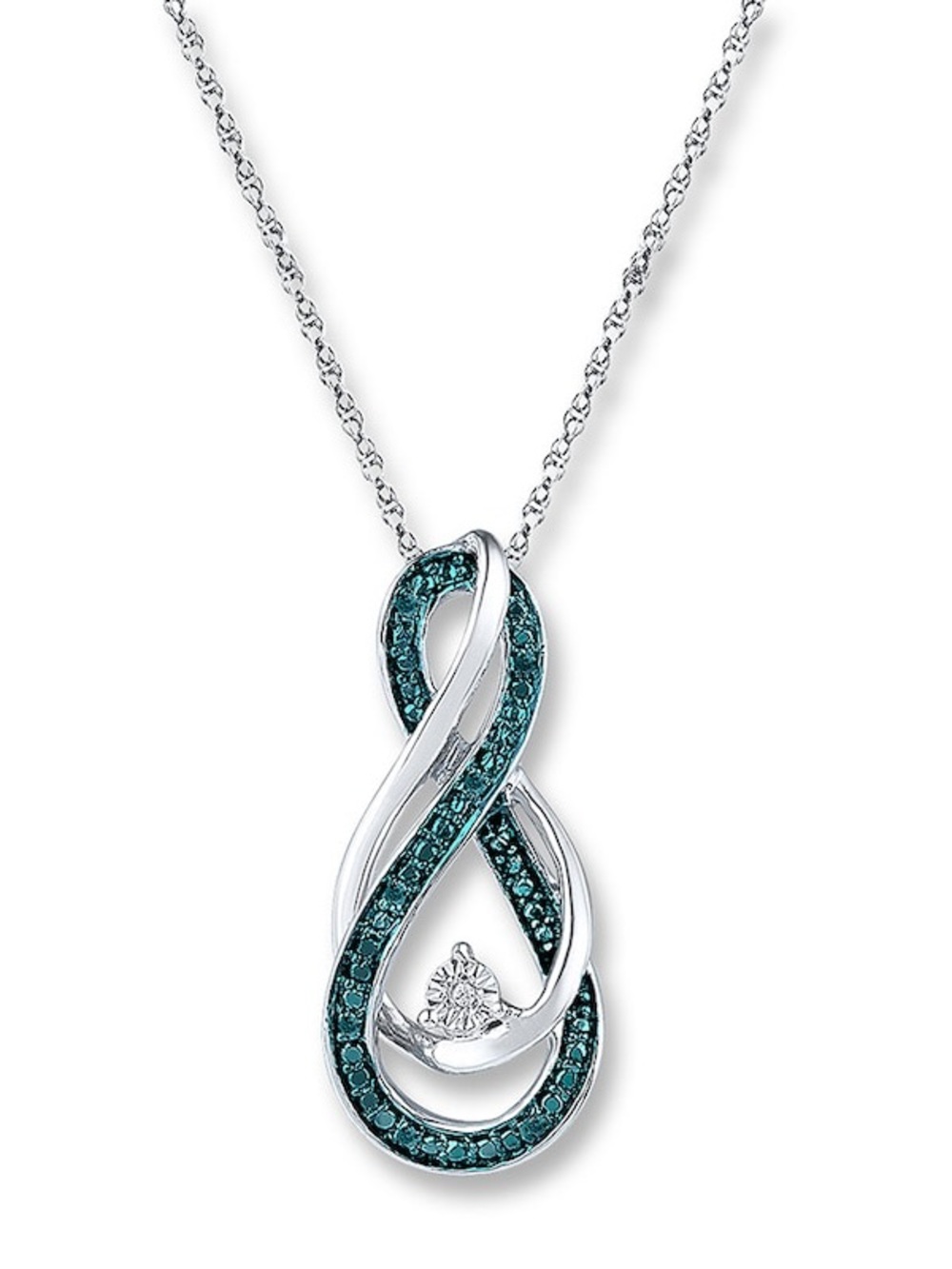 NWT Jared Diamond Accent Infinity Symbol Necklace